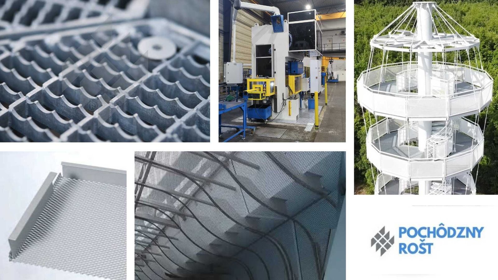 Lisovaný roštový schod